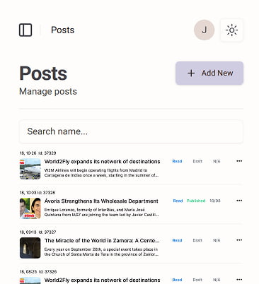 telegram channel manager app screenshot