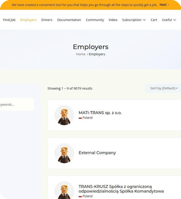 Driver Work employer directory